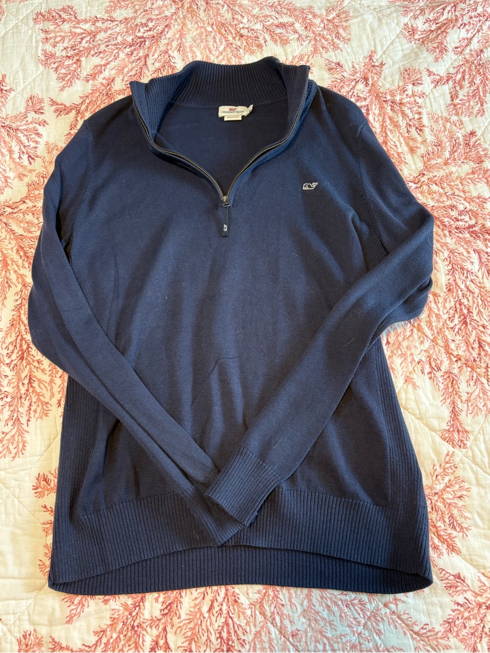 Vineyard Vines Women’s Navy Quarter-Zip Sweater